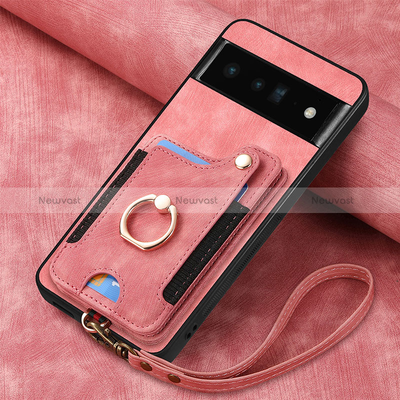 Soft Silicone Gel Leather Snap On Case Cover SD2 for Google Pixel 6 Pro 5G