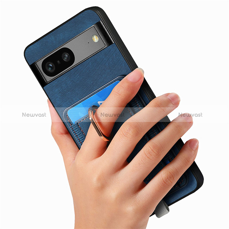 Soft Silicone Gel Leather Snap On Case Cover SD2 for Google Pixel 7 5G