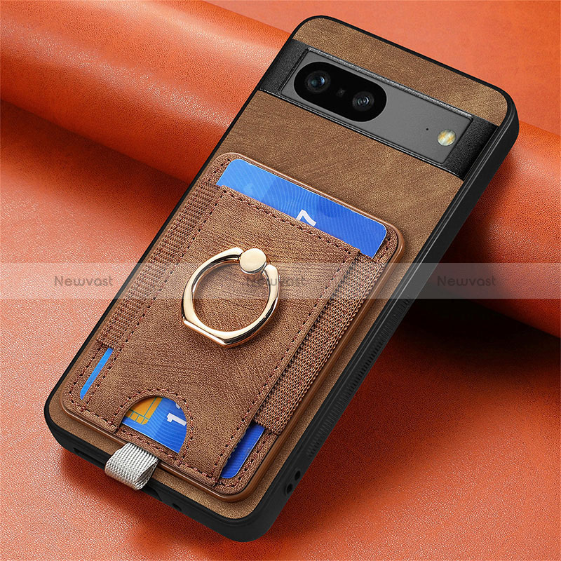 Soft Silicone Gel Leather Snap On Case Cover SD2 for Google Pixel 7 5G