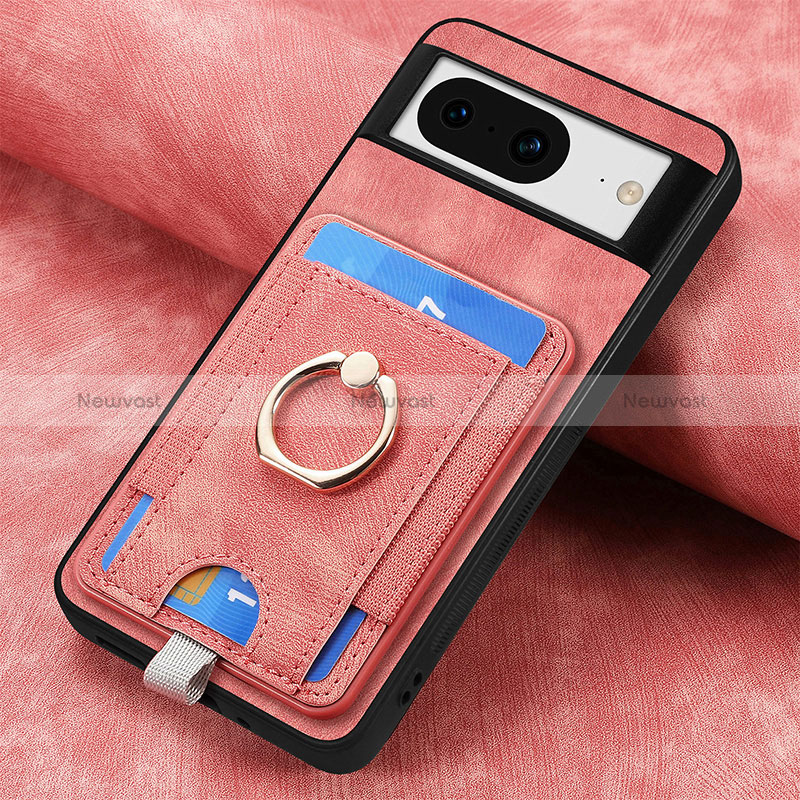Soft Silicone Gel Leather Snap On Case Cover SD2 for Google Pixel 8 5G