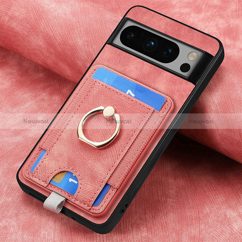 Soft Silicone Gel Leather Snap On Case Cover SD2 for Google Pixel 8 Pro 5G