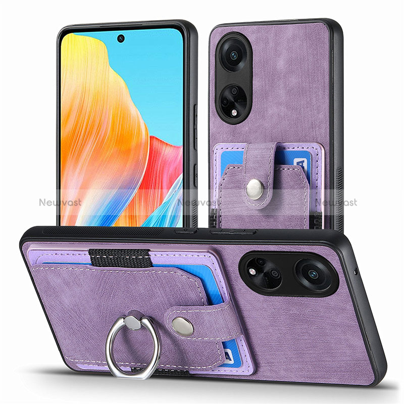 Soft Silicone Gel Leather Snap On Case Cover SD2 for Oppo A98 5G