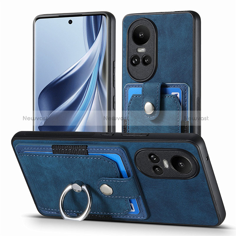 Soft Silicone Gel Leather Snap On Case Cover SD2 for Oppo Reno10 Pro 5G
