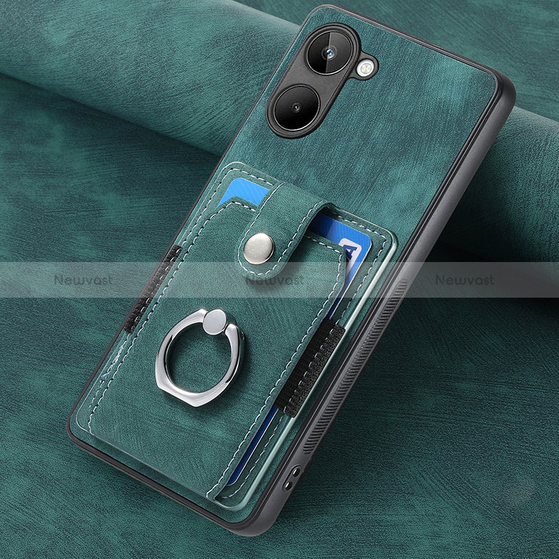 Soft Silicone Gel Leather Snap On Case Cover SD2 for Realme 10 4G