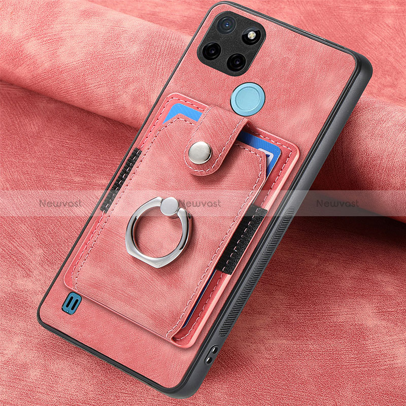 Soft Silicone Gel Leather Snap On Case Cover SD2 for Realme C25Y