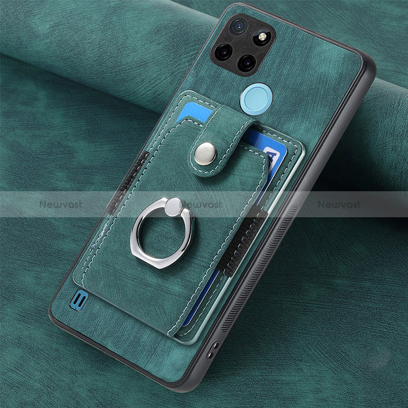 Soft Silicone Gel Leather Snap On Case Cover SD2 for Realme C25Y