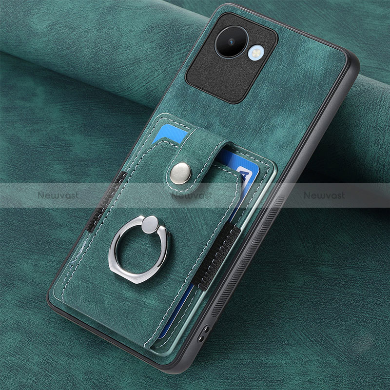 Soft Silicone Gel Leather Snap On Case Cover SD2 for Realme C30