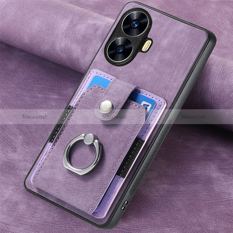 Soft Silicone Gel Leather Snap On Case Cover SD2 for Realme C55