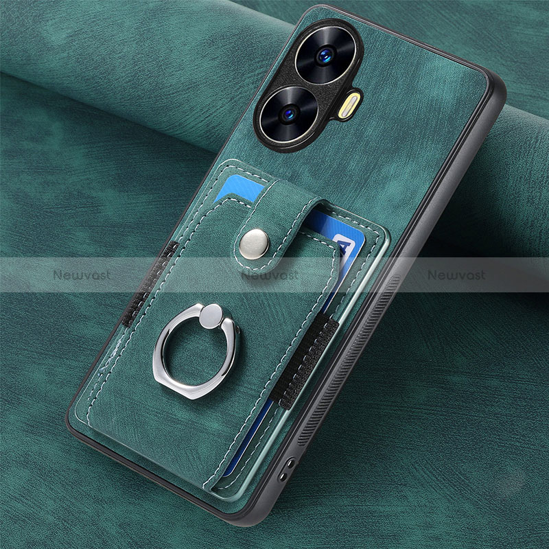 Soft Silicone Gel Leather Snap On Case Cover SD2 for Realme C55