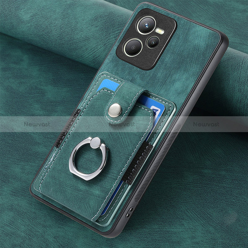 Soft Silicone Gel Leather Snap On Case Cover SD2 for Realme Narzo 50A Prime