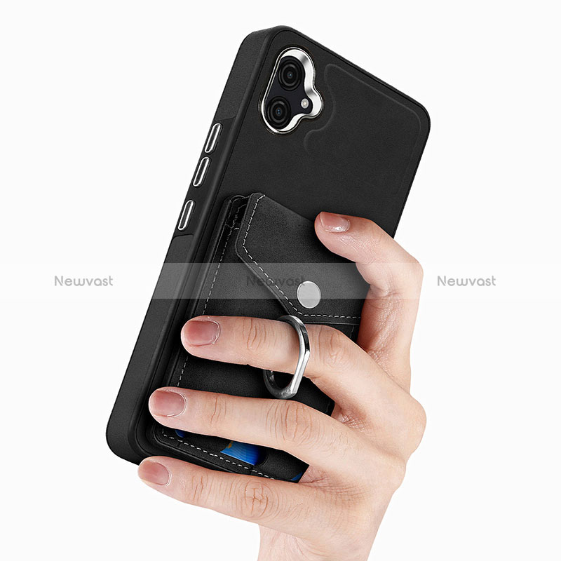 Soft Silicone Gel Leather Snap On Case Cover SD2 for Samsung Galaxy A04 4G