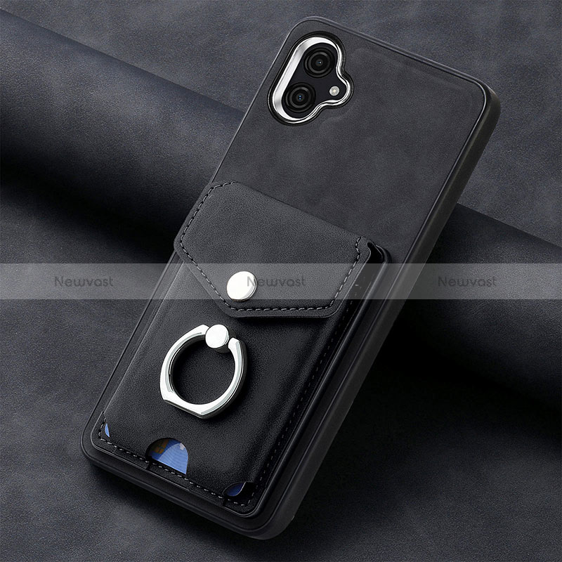 Soft Silicone Gel Leather Snap On Case Cover SD2 for Samsung Galaxy A04 4G