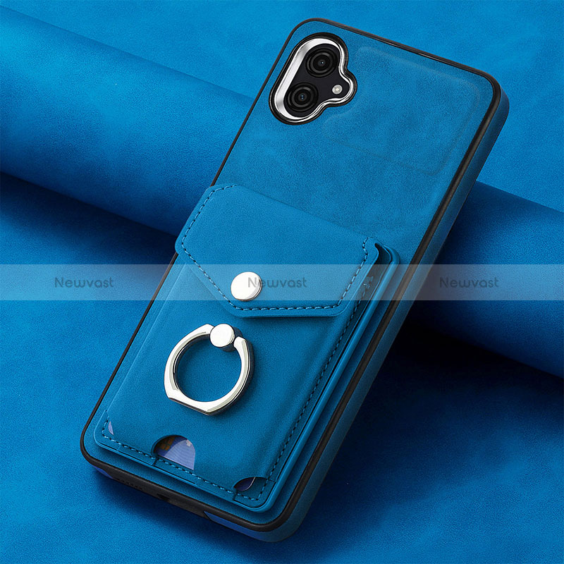 Soft Silicone Gel Leather Snap On Case Cover SD2 for Samsung Galaxy A04E