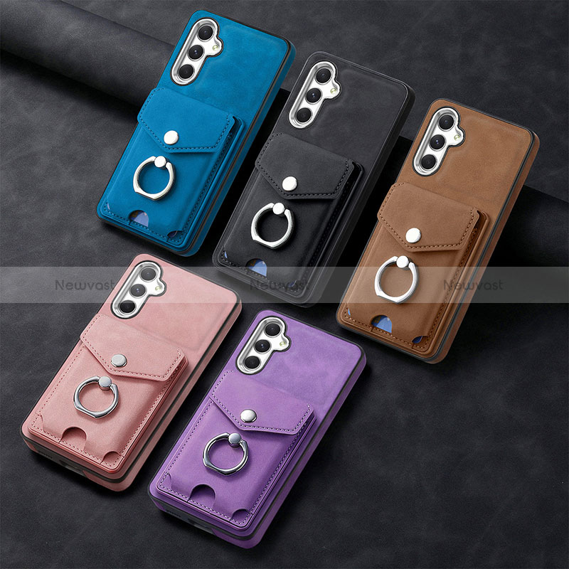 Soft Silicone Gel Leather Snap On Case Cover SD2 for Samsung Galaxy A34 5G