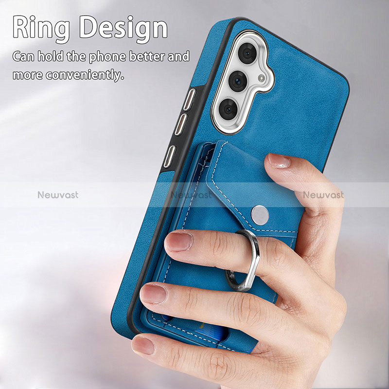 Soft Silicone Gel Leather Snap On Case Cover SD2 for Samsung Galaxy A34 5G