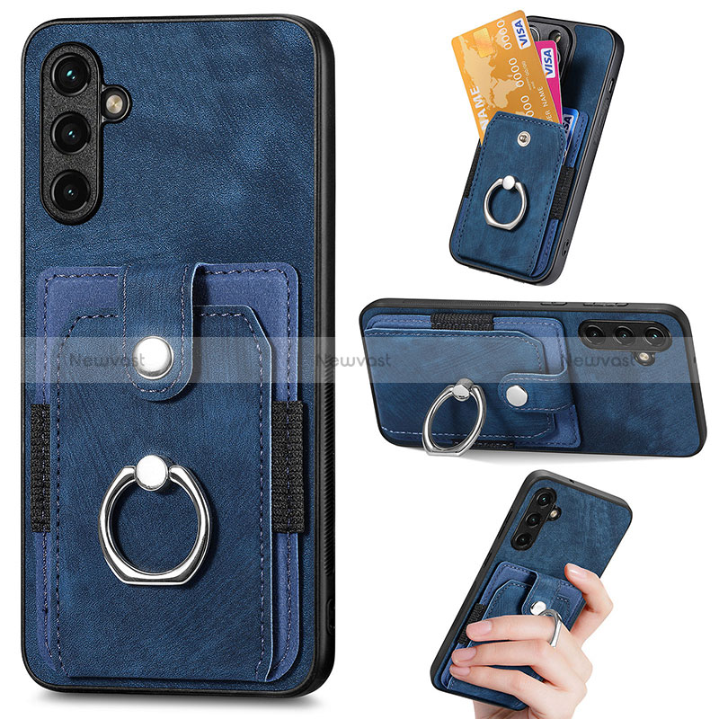 Soft Silicone Gel Leather Snap On Case Cover SD2 for Samsung Galaxy A54 5G