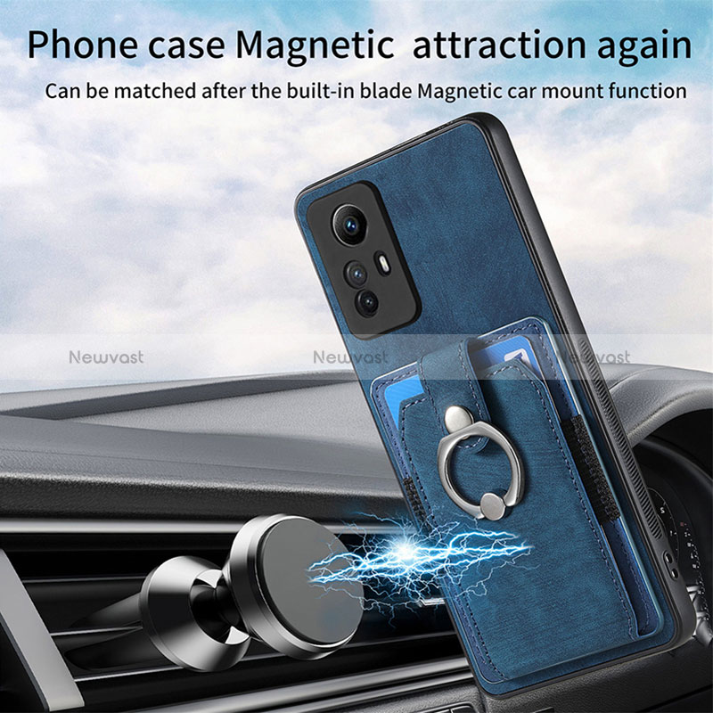 Soft Silicone Gel Leather Snap On Case Cover SD2 for Xiaomi Redmi Note 12S