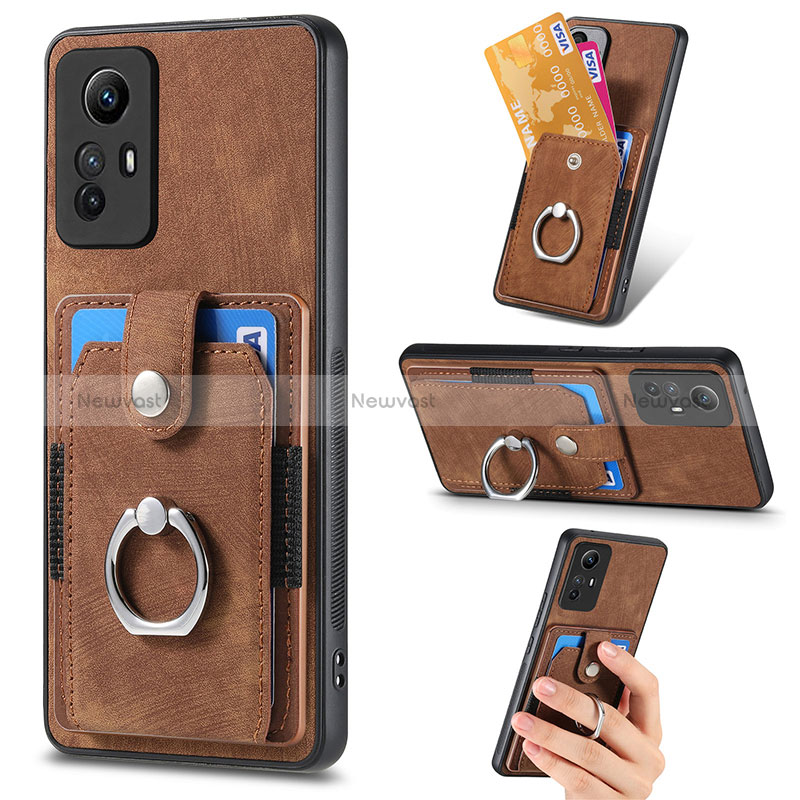 Soft Silicone Gel Leather Snap On Case Cover SD2 for Xiaomi Redmi Note 12S