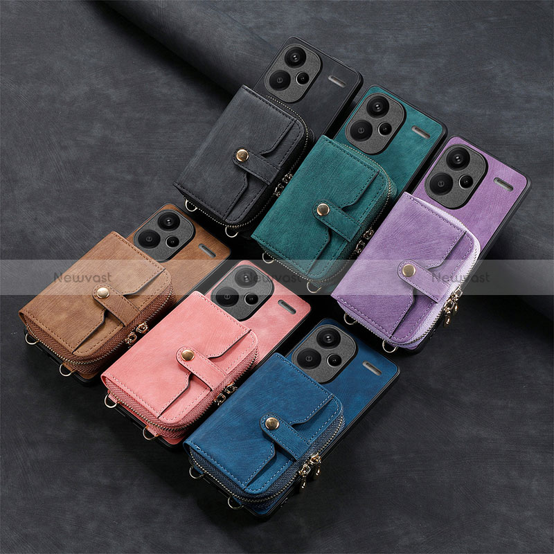 Soft Silicone Gel Leather Snap On Case Cover SD2 for Xiaomi Redmi Note 13 Pro+ Plus 5G