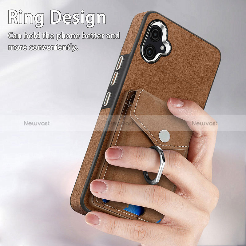 Soft Silicone Gel Leather Snap On Case Cover SD3 for Samsung Galaxy A04 4G