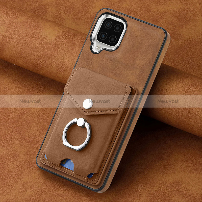 Soft Silicone Gel Leather Snap On Case Cover SD3 for Samsung Galaxy A12