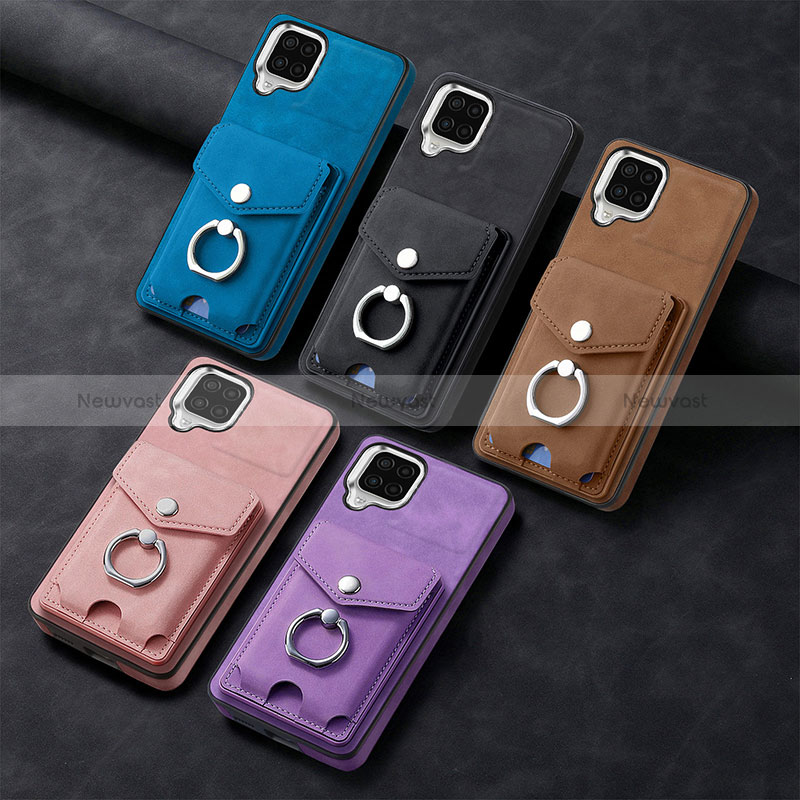 Soft Silicone Gel Leather Snap On Case Cover SD3 for Samsung Galaxy A12