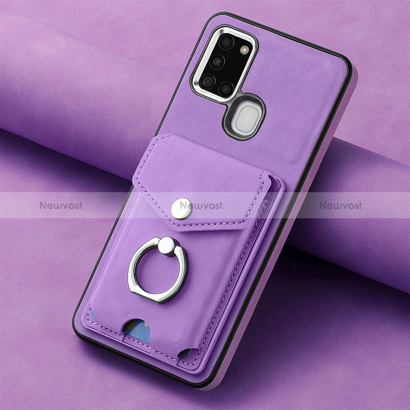 Soft Silicone Gel Leather Snap On Case Cover SD3 for Samsung Galaxy A21s