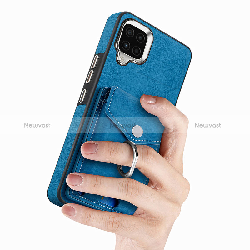 Soft Silicone Gel Leather Snap On Case Cover SD3 for Samsung Galaxy A22 4G