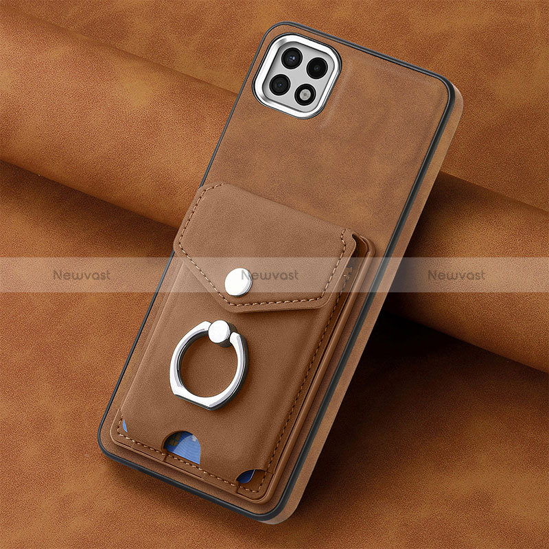 Soft Silicone Gel Leather Snap On Case Cover SD3 for Samsung Galaxy A22s 5G