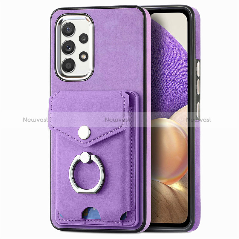 Soft Silicone Gel Leather Snap On Case Cover SD3 for Samsung Galaxy A32 5G