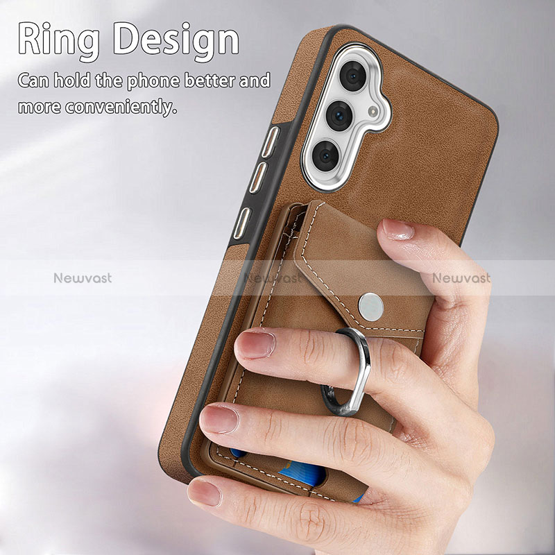 Soft Silicone Gel Leather Snap On Case Cover SD3 for Samsung Galaxy A34 5G