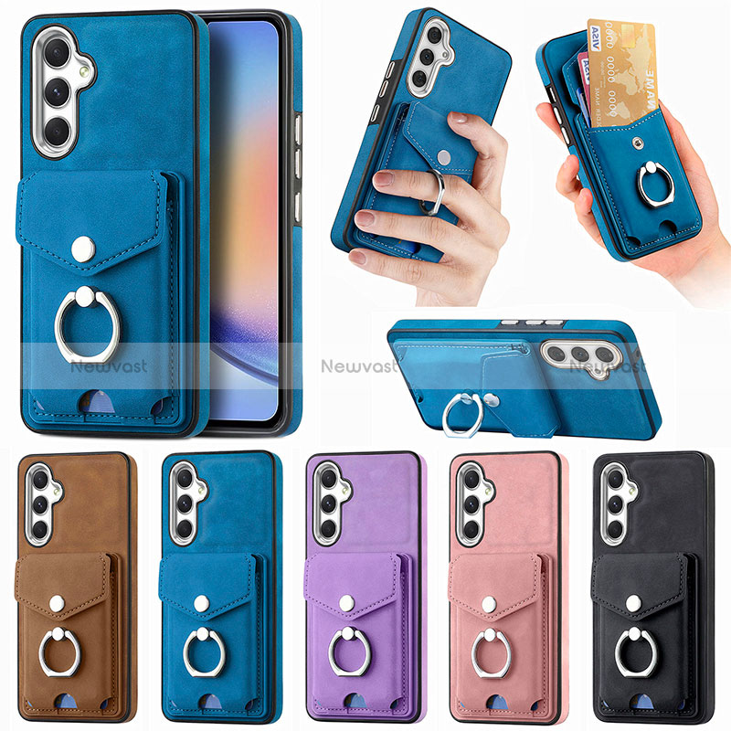 Soft Silicone Gel Leather Snap On Case Cover SD3 for Samsung Galaxy A34 5G