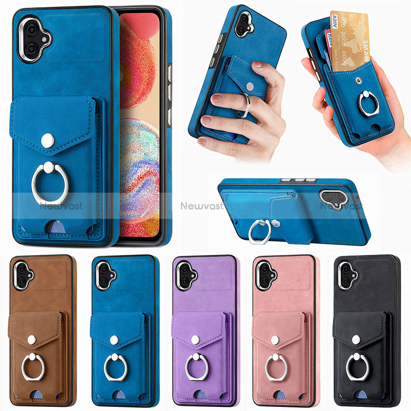 Soft Silicone Gel Leather Snap On Case Cover SD3 for Samsung Galaxy M04