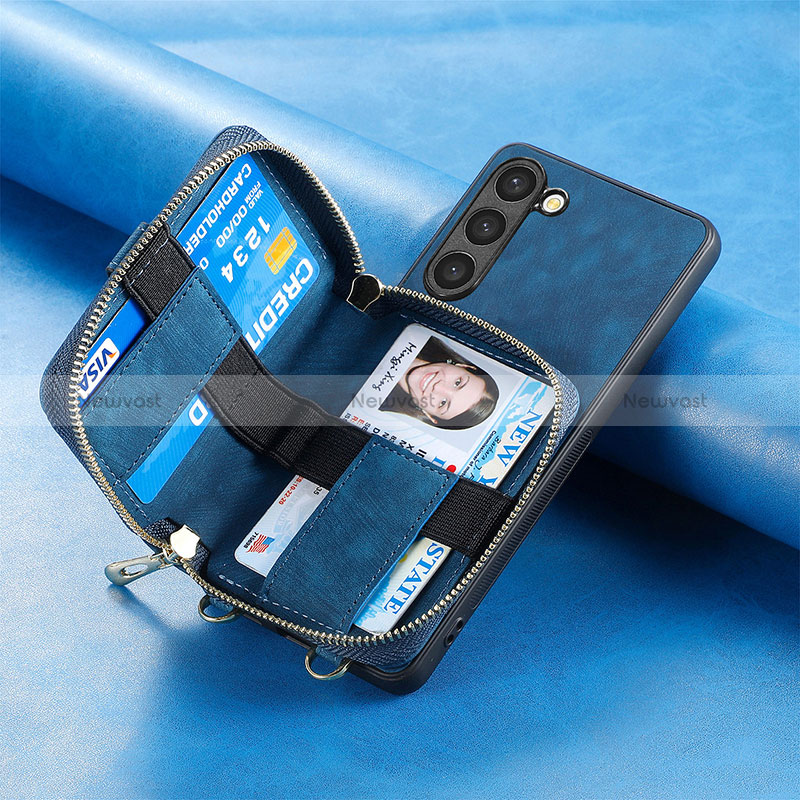 Soft Silicone Gel Leather Snap On Case Cover SD3 for Samsung Galaxy S22 5G