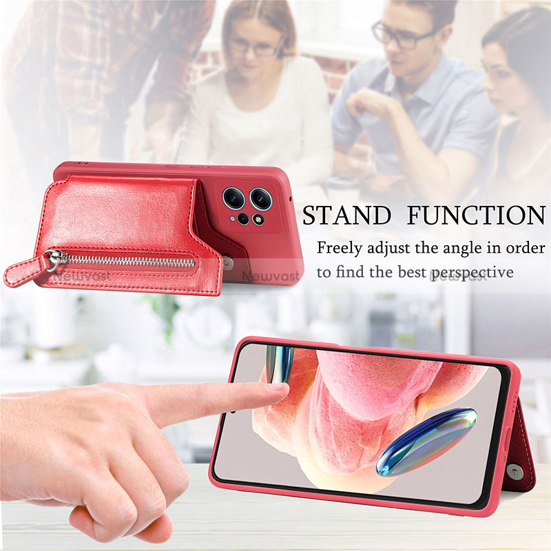 Soft Silicone Gel Leather Snap On Case Cover SD3 for Xiaomi Redmi Note 12 4G