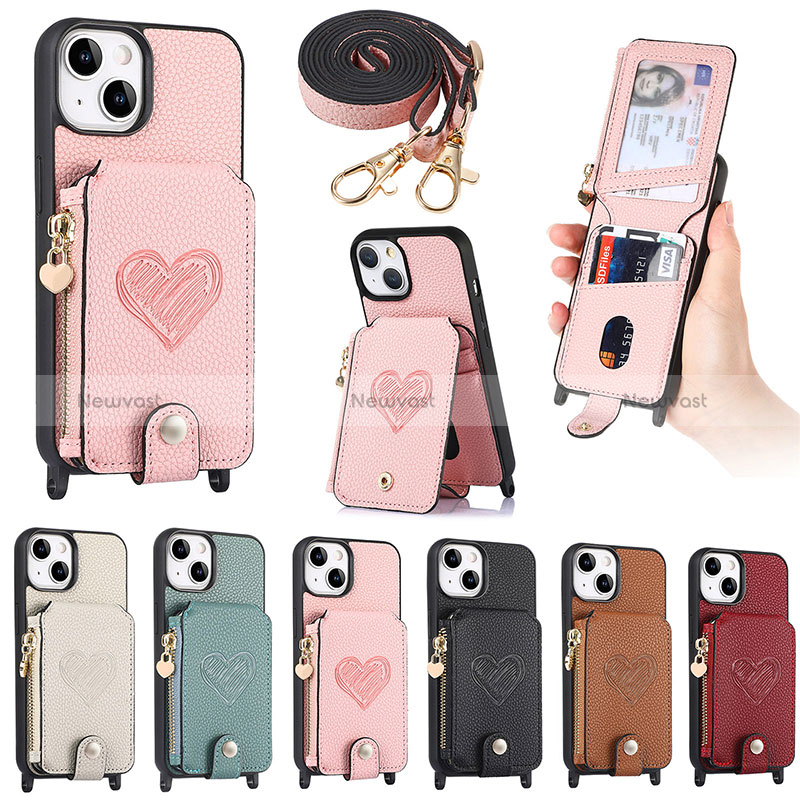 Soft Silicone Gel Leather Snap On Case Cover SD4 for Apple iPhone 15 Plus