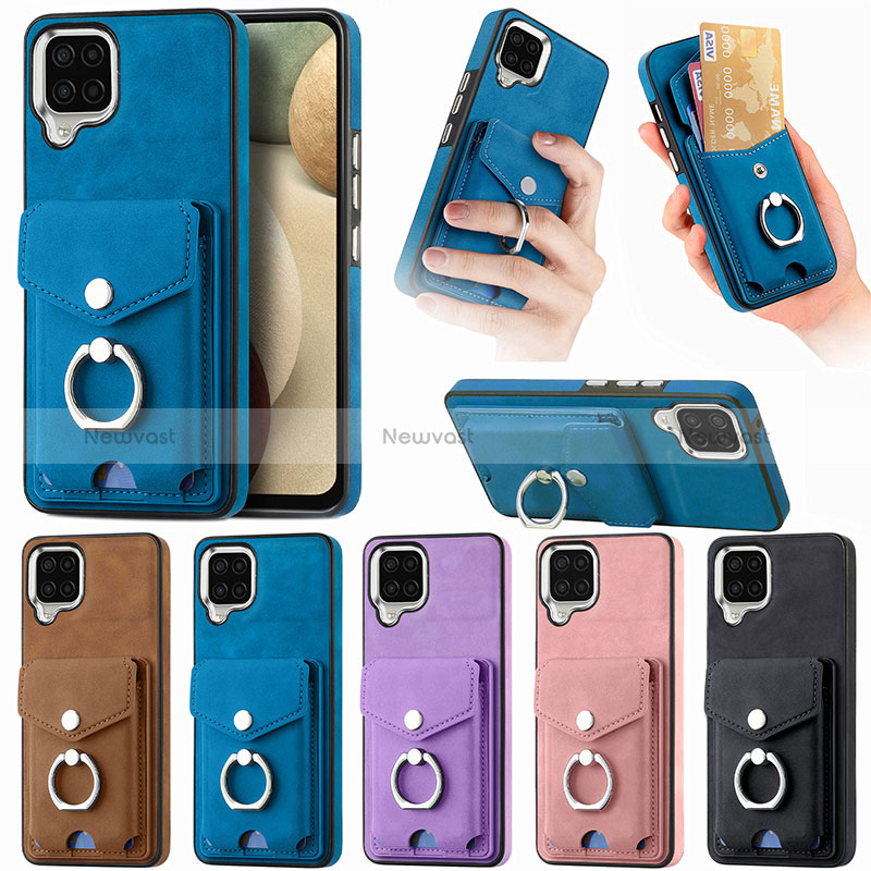 Soft Silicone Gel Leather Snap On Case Cover SD4 for Samsung Galaxy A12 5G