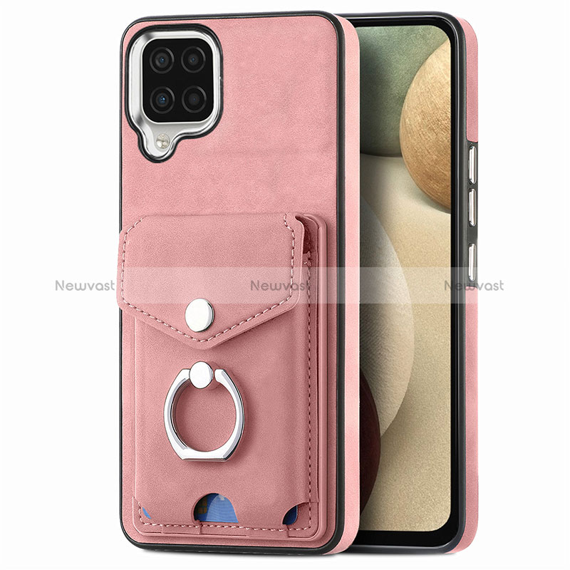 Soft Silicone Gel Leather Snap On Case Cover SD4 for Samsung Galaxy A12 Nacho