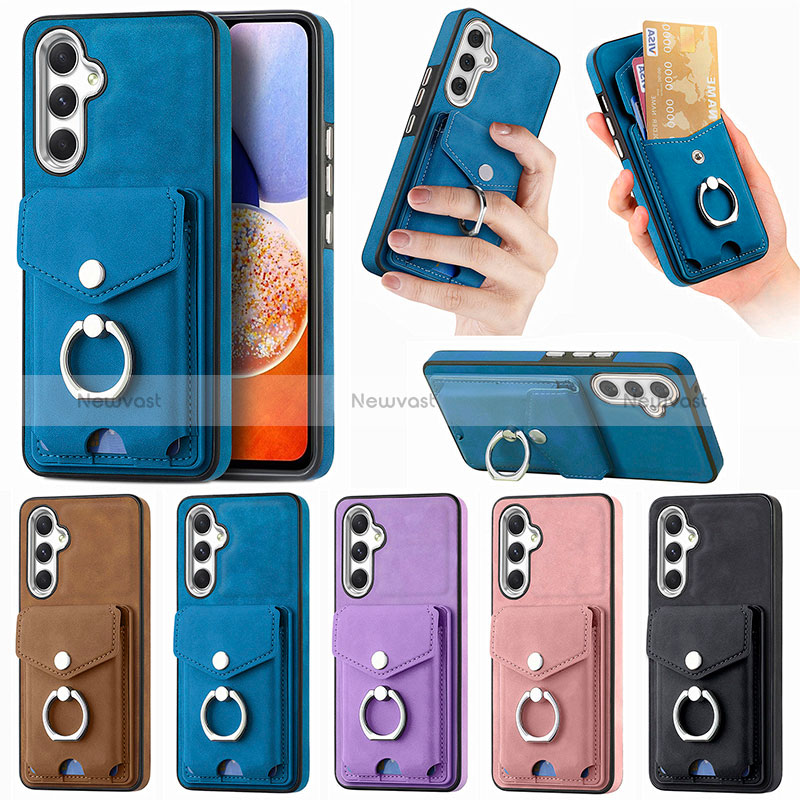 Soft Silicone Gel Leather Snap On Case Cover SD4 for Samsung Galaxy A14 4G