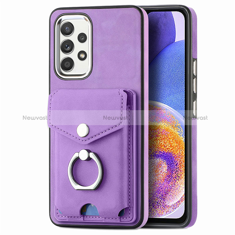 Soft Silicone Gel Leather Snap On Case Cover SD4 for Samsung Galaxy A23 5G