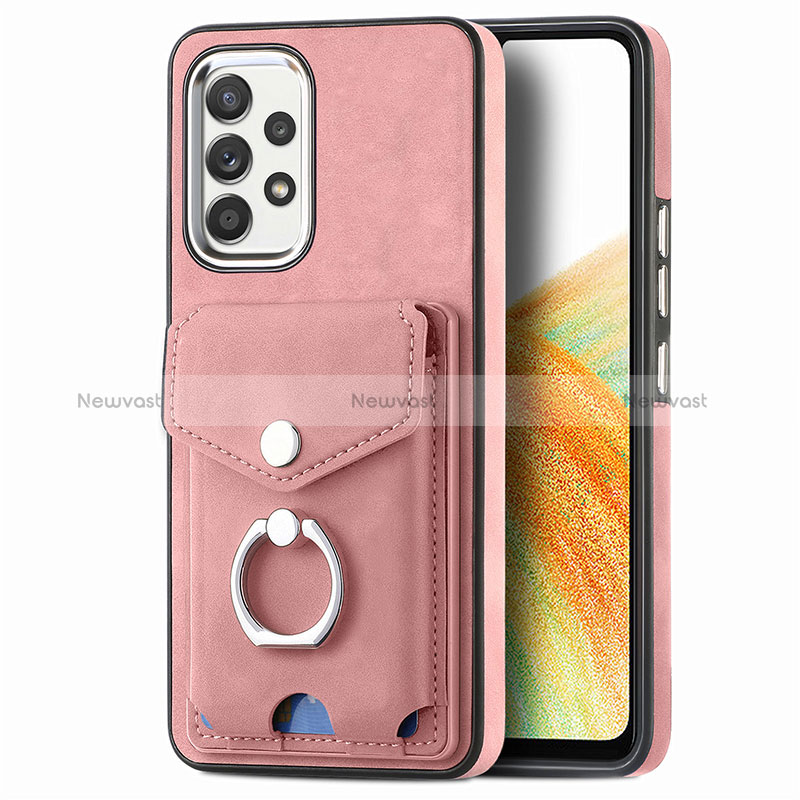 Soft Silicone Gel Leather Snap On Case Cover SD4 for Samsung Galaxy A33 5G