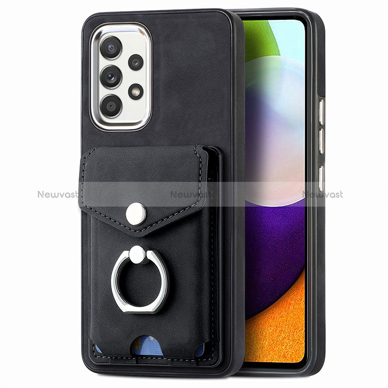 Soft Silicone Gel Leather Snap On Case Cover SD4 for Samsung Galaxy A52 5G