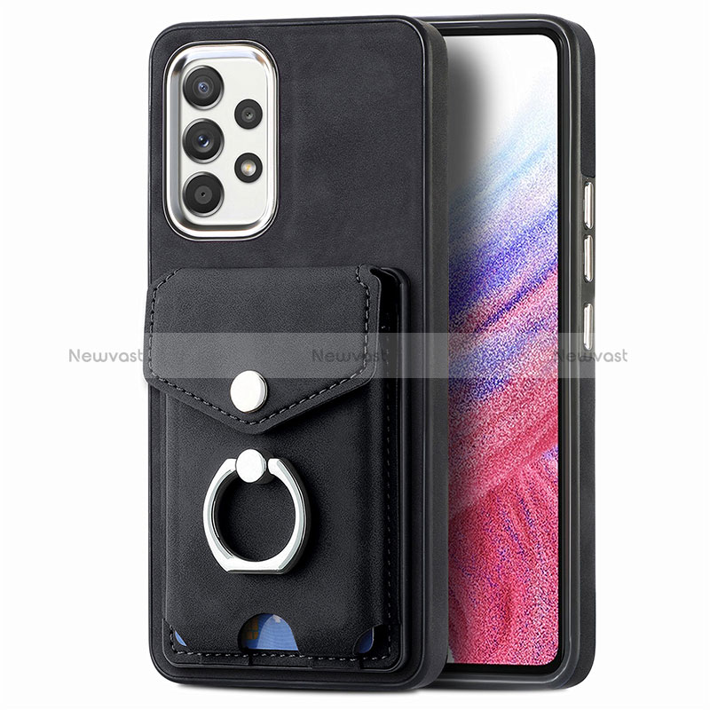 Soft Silicone Gel Leather Snap On Case Cover SD4 for Samsung Galaxy A53 5G