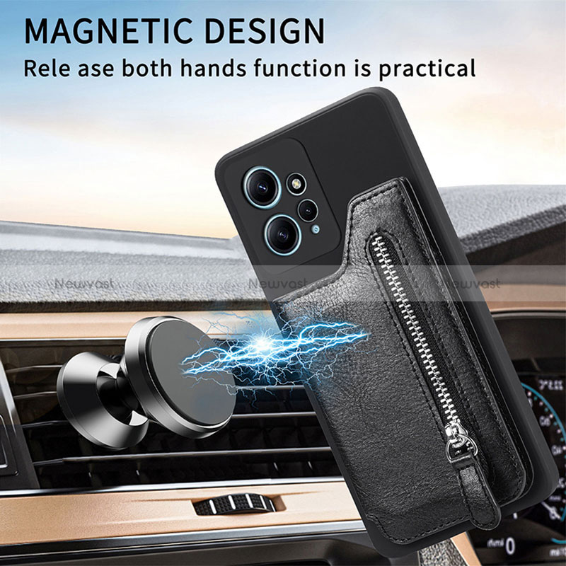 Soft Silicone Gel Leather Snap On Case Cover SD4 for Xiaomi Redmi Note 12 4G