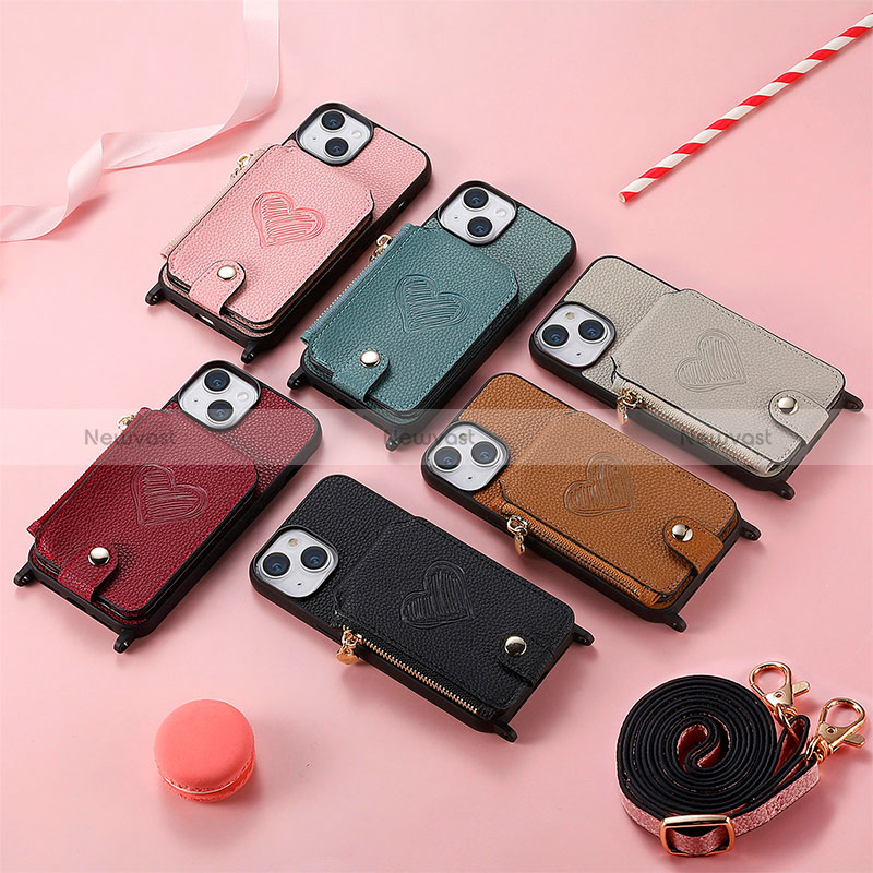 Soft Silicone Gel Leather Snap On Case Cover SD5 for Apple iPhone 14 Plus