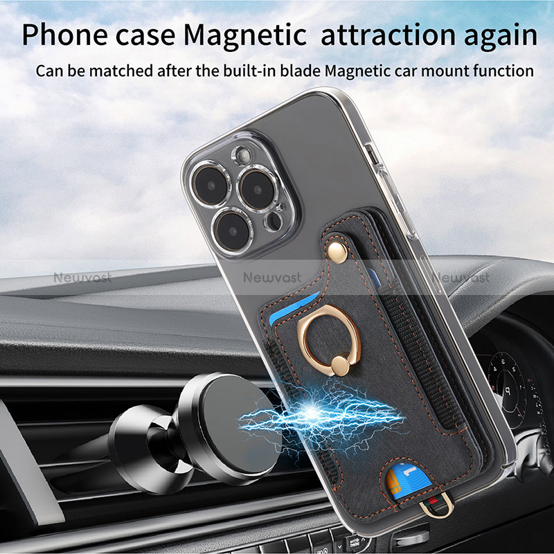 Soft Silicone Gel Leather Snap On Case Cover SD5 for Apple iPhone 14 Pro Max