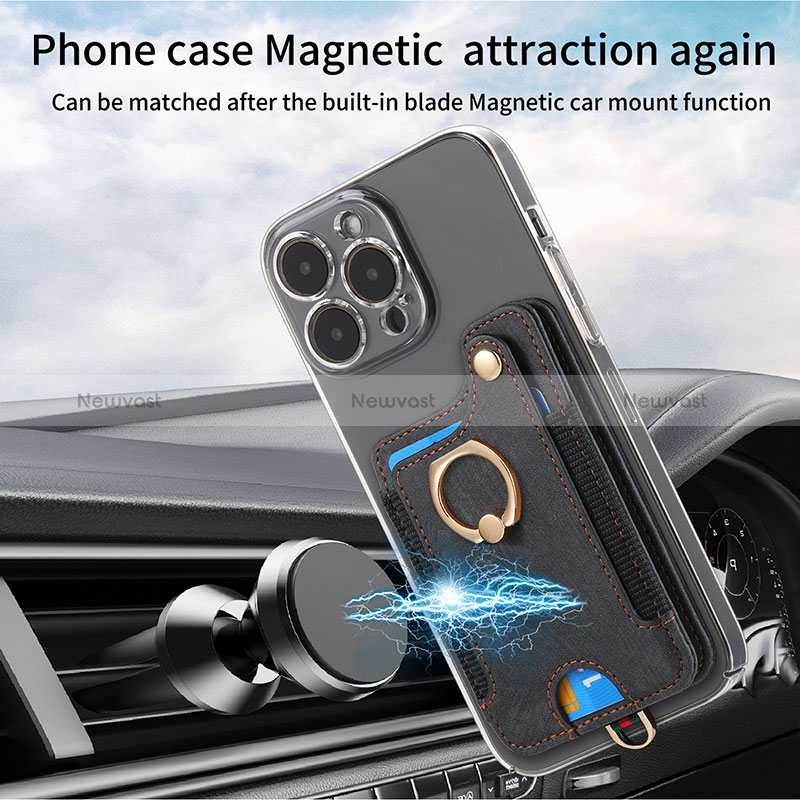 Soft Silicone Gel Leather Snap On Case Cover SD5 for Apple iPhone 16 Pro