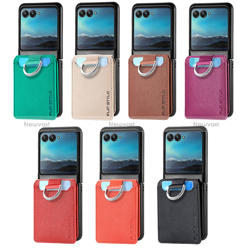 Soft Silicone Gel Leather Snap On Case Cover SD5 for Motorola Moto Razr 40 Ultra 5G