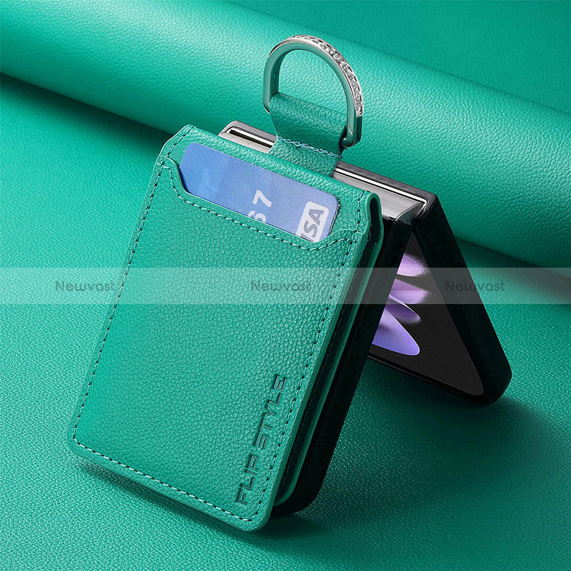 Soft Silicone Gel Leather Snap On Case Cover SD5 for Motorola Moto Razr 40 Ultra 5G Green