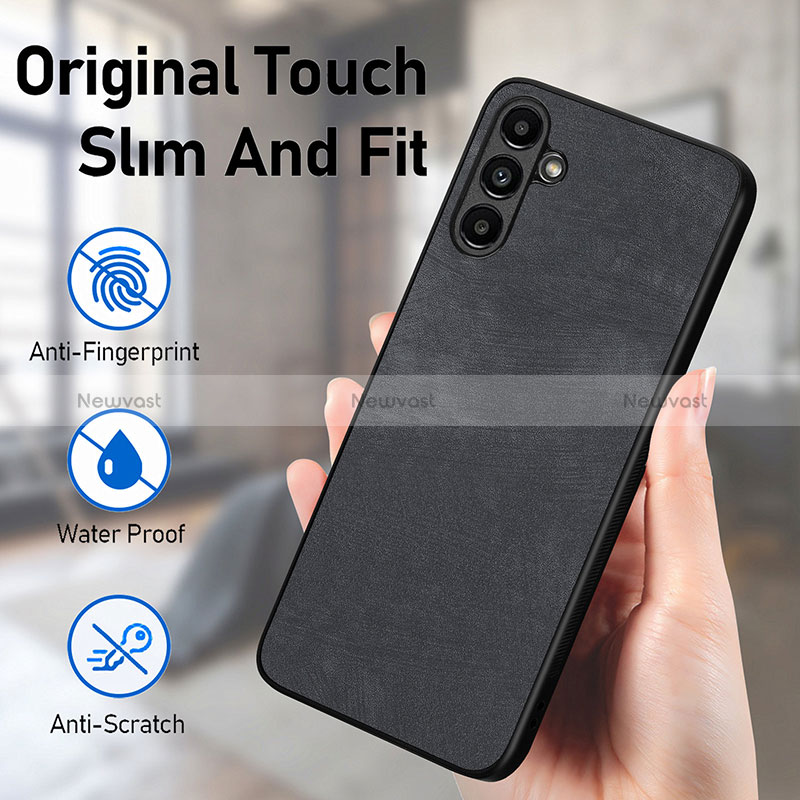 Soft Silicone Gel Leather Snap On Case Cover SD5 for Samsung Galaxy A14 4G